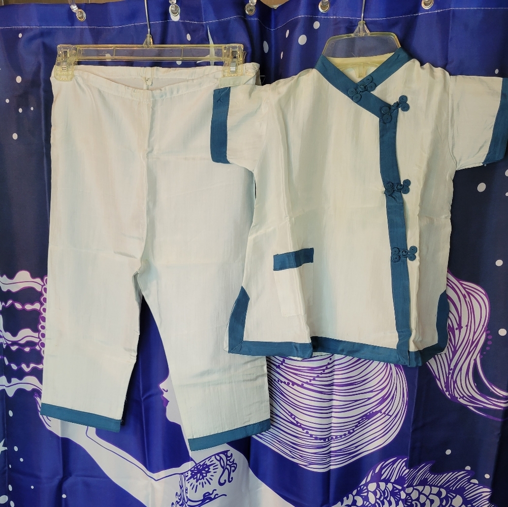 Vintage Chinese New Year Silk Top & Pants